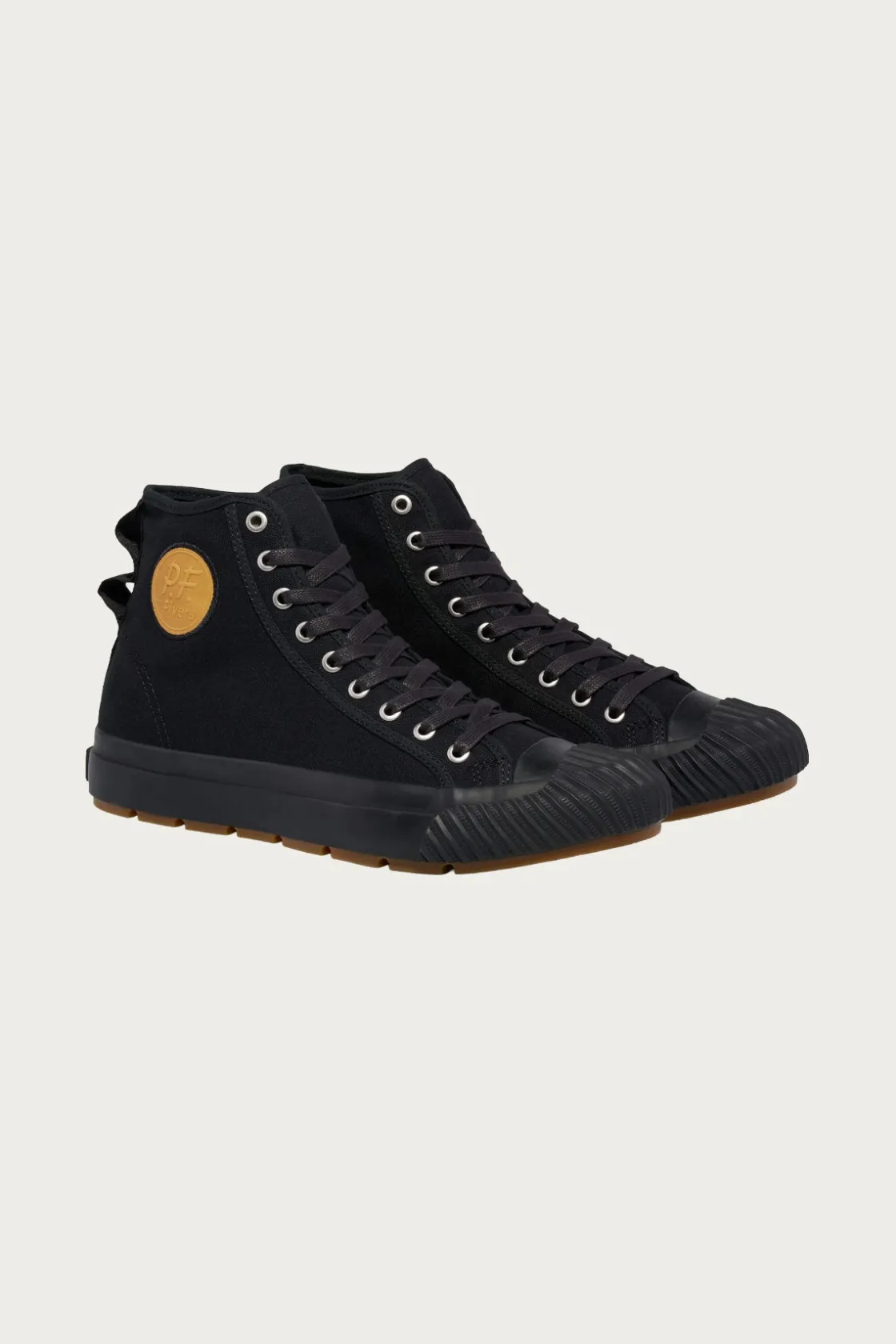Footwear<P.F. Flyers Grounder Hi - Black/Black