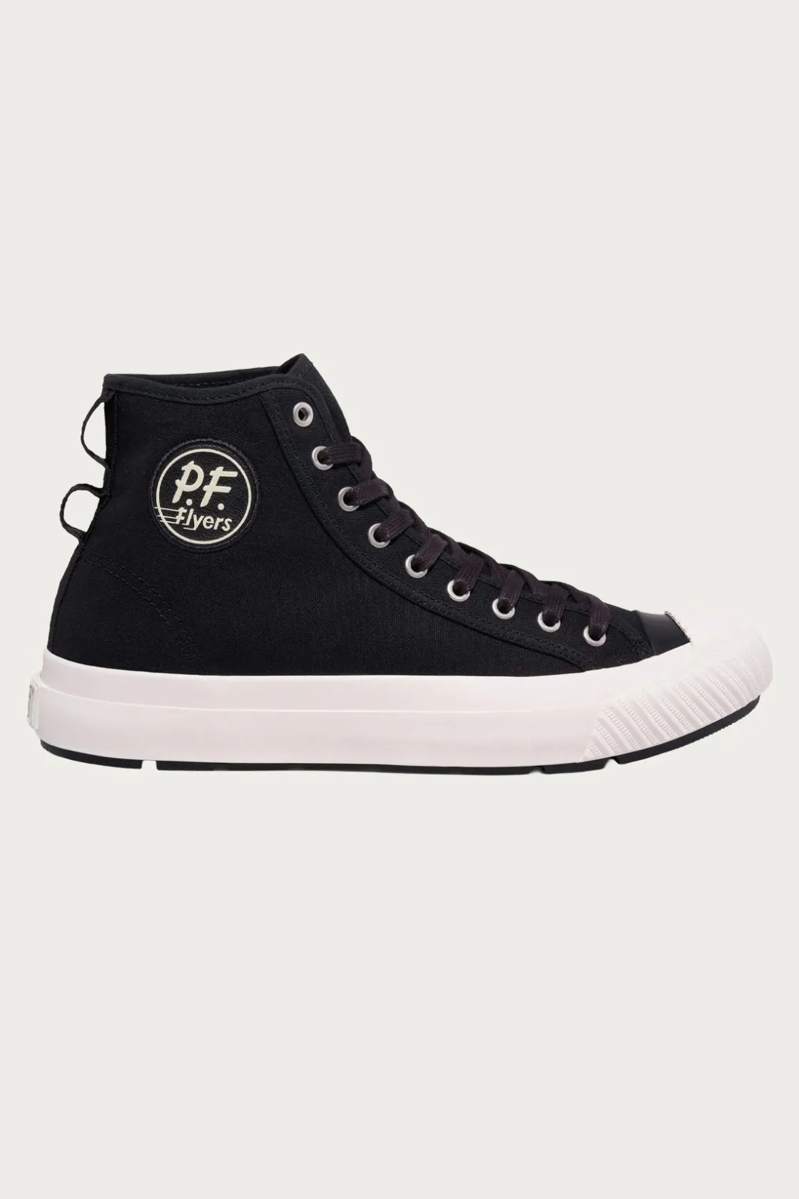 Footwear<P.F. Flyers Grounder Hi - Black/Sea Salt