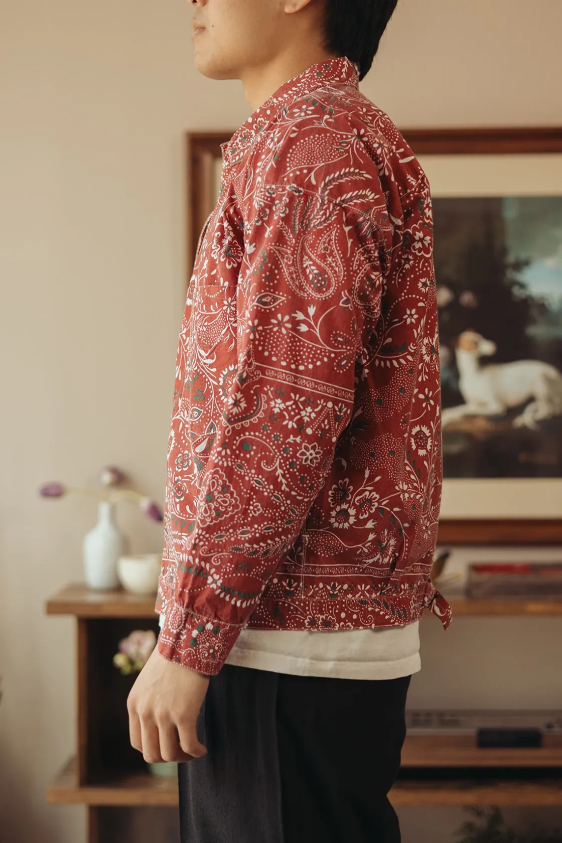 Coats, Jackets, And Vests<Niceness Gyan Bandana Trucker Jacket - Red