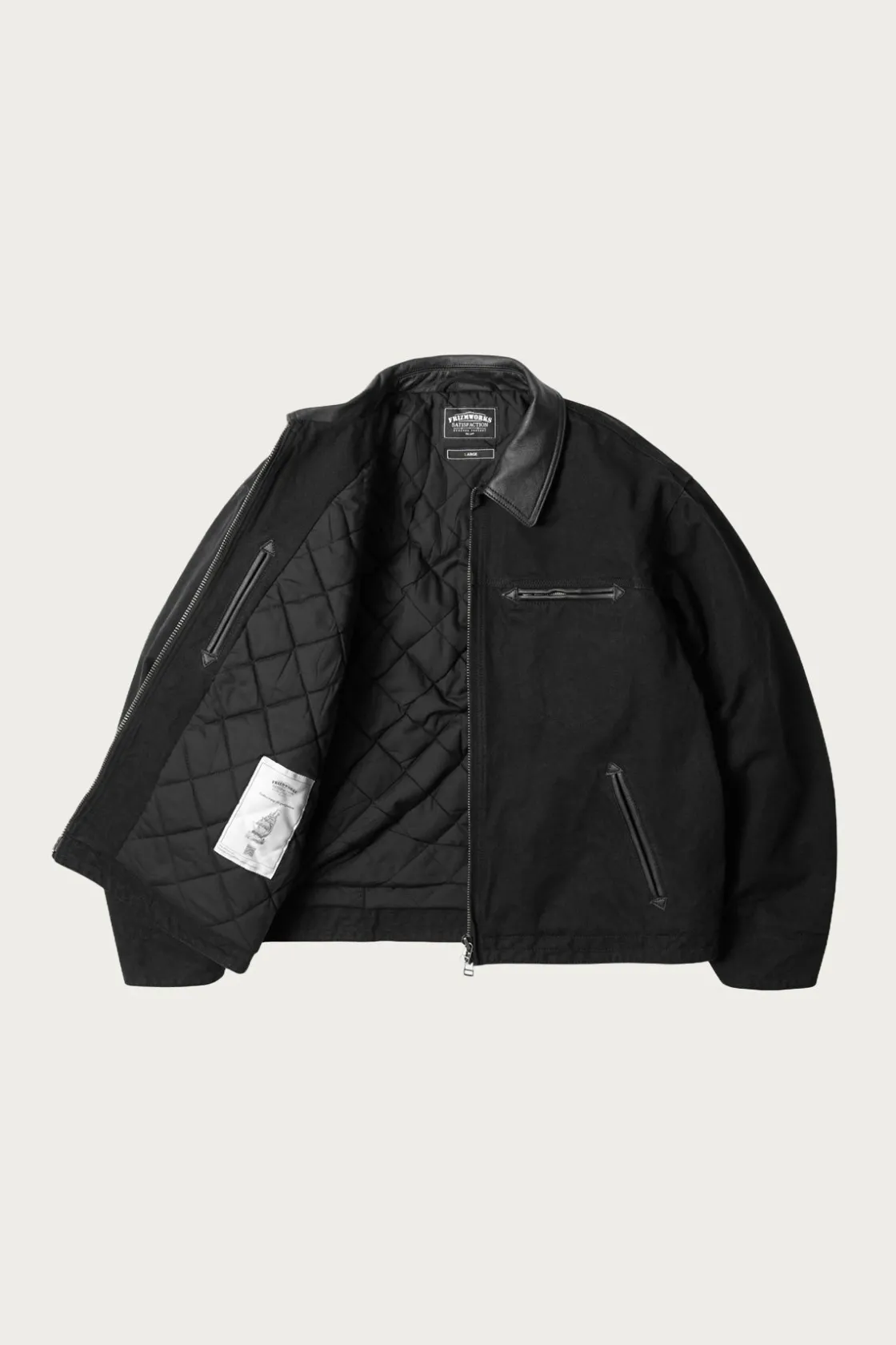 Coats, Jackets, And Vests<FrizmWORKS Heavy Canvas Destroyed Work Jacket - Black