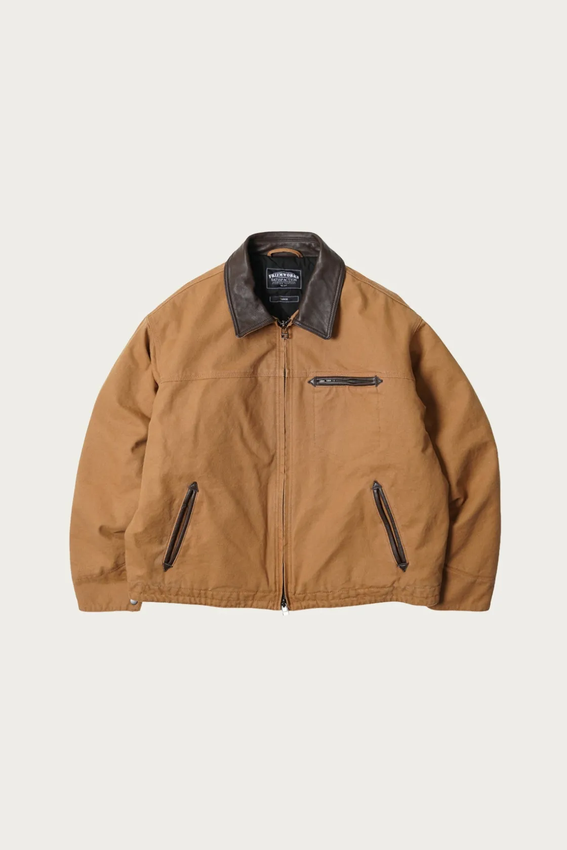 Coats, Jackets, And Vests<FrizmWORKS Heavy Canvas Destroyed Work Jacket - Tan