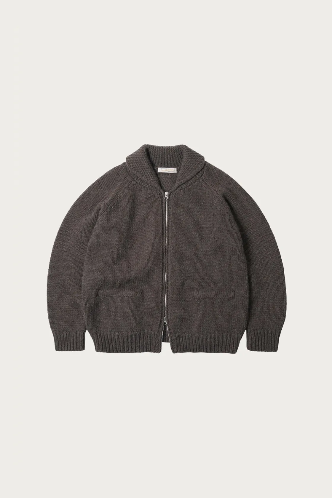 Sweaters<FrizmWORKS Heavy Cowichan Zipup Cardigan - Sephia