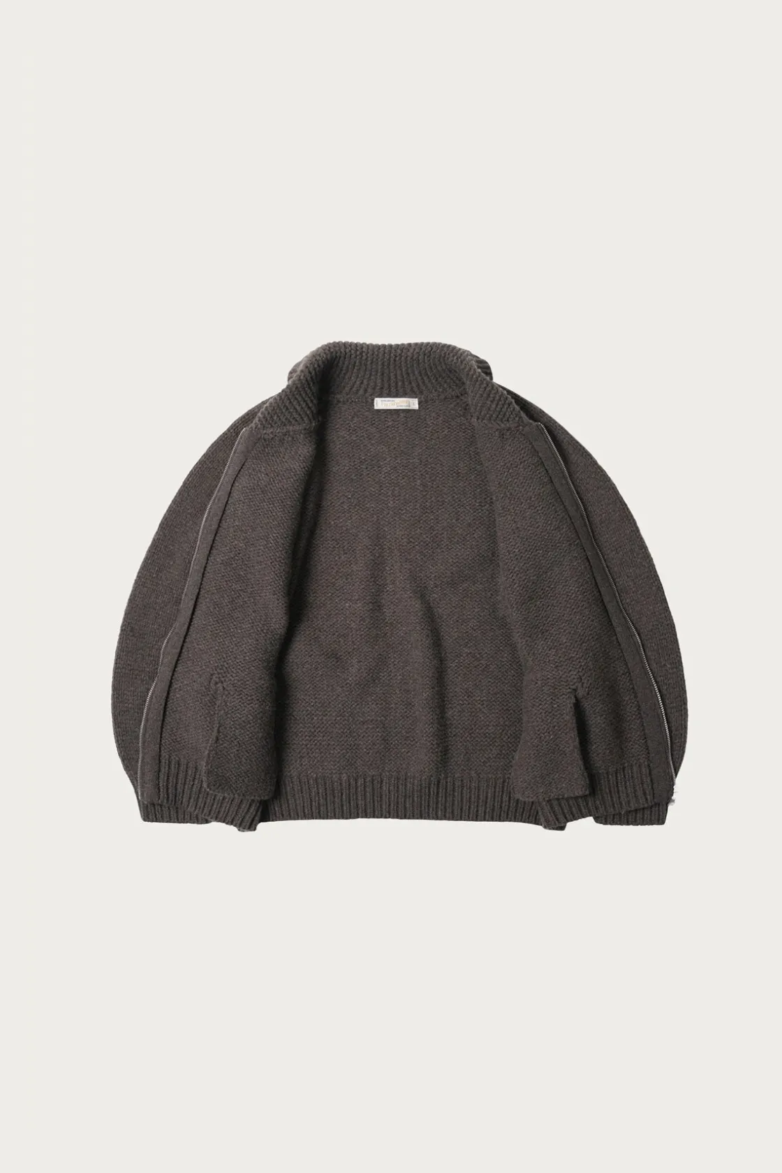 Sweaters<FrizmWORKS Heavy Cowichan Zipup Cardigan - Sephia
