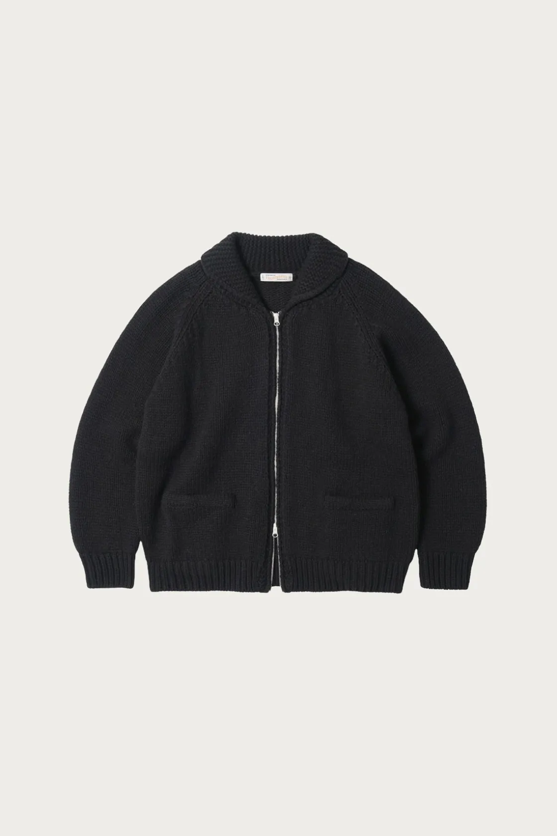 Sweaters<FrizmWORKS Heavy Cowichan Zipup Cardigan - Black