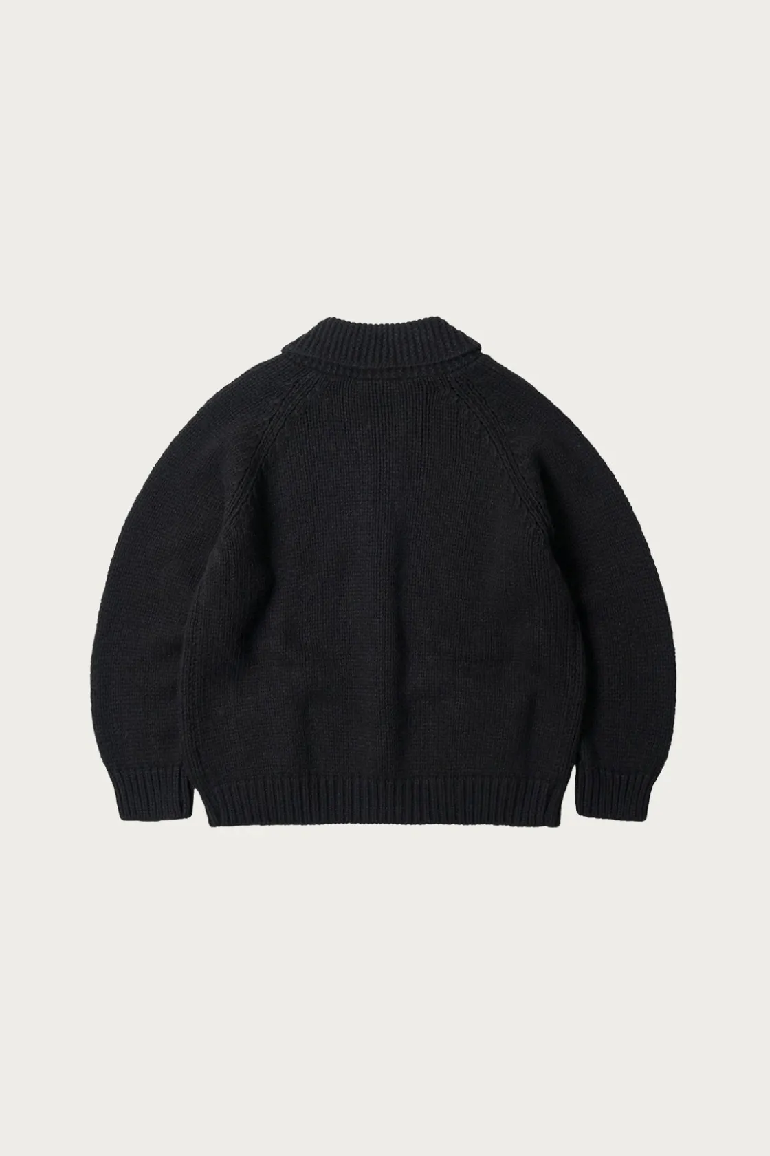 Sweaters<FrizmWORKS Heavy Cowichan Zipup Cardigan - Black