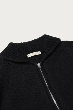 Sweaters<FrizmWORKS Heavy Cowichan Zipup Cardigan - Black