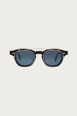 Eyewear|Accessories<Shady Character Eyewear James Dean Clip Set - Arnie - Black/Blue Clip