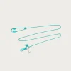 Accessories<Kapital Lacquered Brass ANCHOR Snood Chain - Turquoise