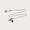 Accessories<Kapital Lacquered Brass ANCHOR Snood Chain - Black