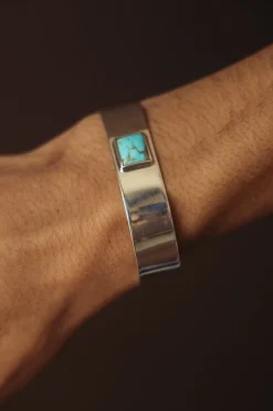 Accessories<North Works Large Turquoise Bangle
