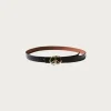 Accessories<Kapital Leather DD Buckle Belt - Black