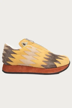 Footwear<Kapital Leather NAVAJO Spallow Sneaker - Mustard