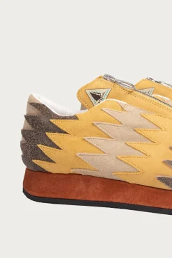 Footwear<Kapital Leather NAVAJO Spallow Sneaker - Mustard