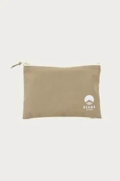 Accessories<Beams Japan Logo Flat Pouch A5 - Beige