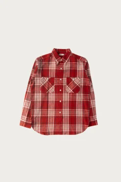 Shirts<Warehouse & Co. Longsleeve Check Workshirt - Red