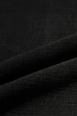 Pants<Taiga Takahashi Lot. 209 Buckle-Backed Trousers - Damaged Sumi Dyed Black