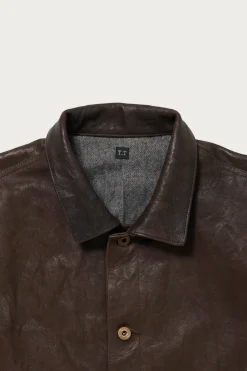 Coats, Jackets, And Vests<Taiga Takahashi Lot. 804 Leather Jacket c. 1930s - Mud Dyed Brown