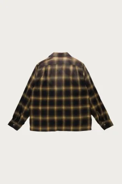 Shirts<Taiga Takahashi Lot. 101 Open Collar Shirt - Bleached Beige Plaid
