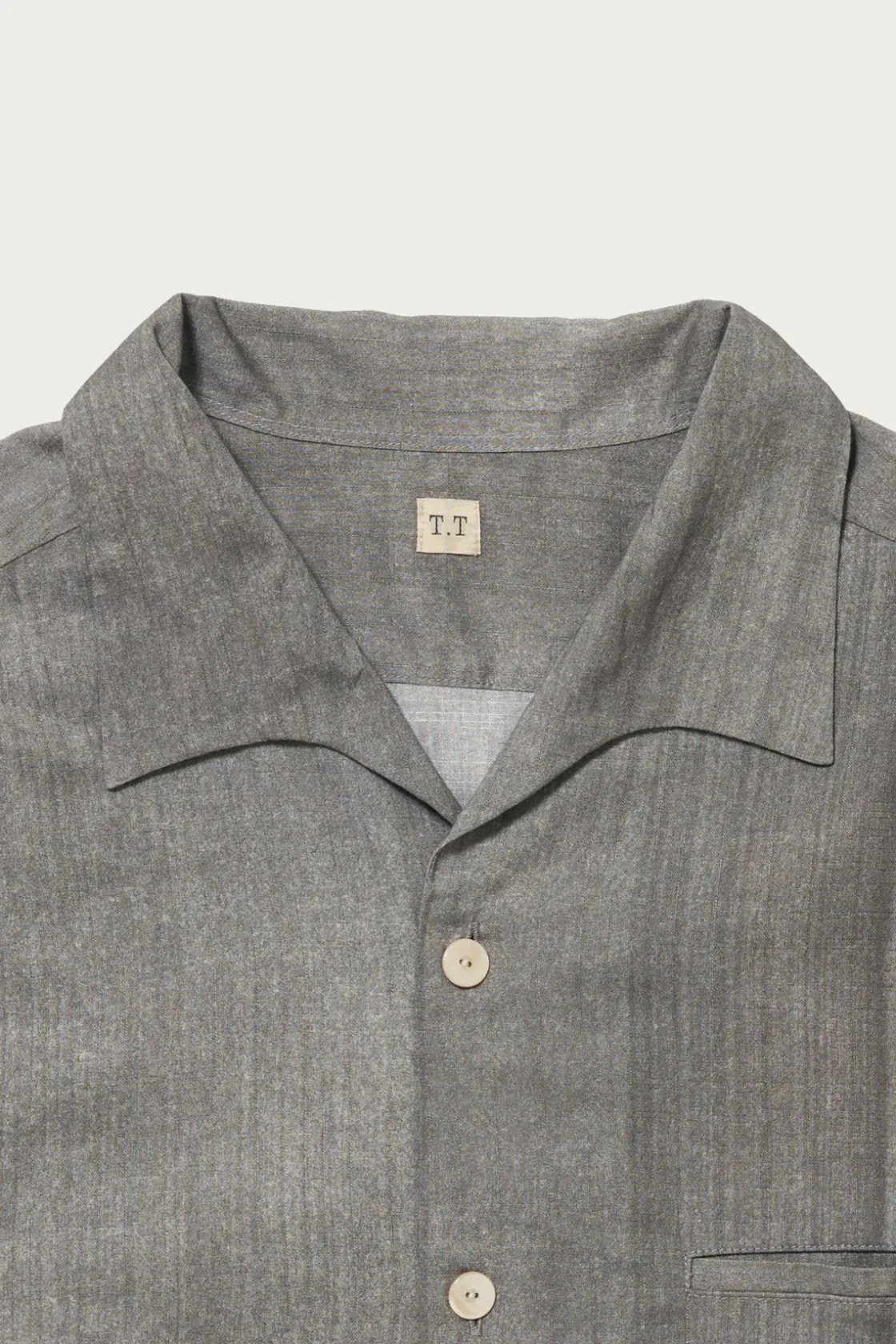 Shirts<Taiga Takahashi Lot. 108 50S Italian Collar Shirt - Hand Drawn Sumi