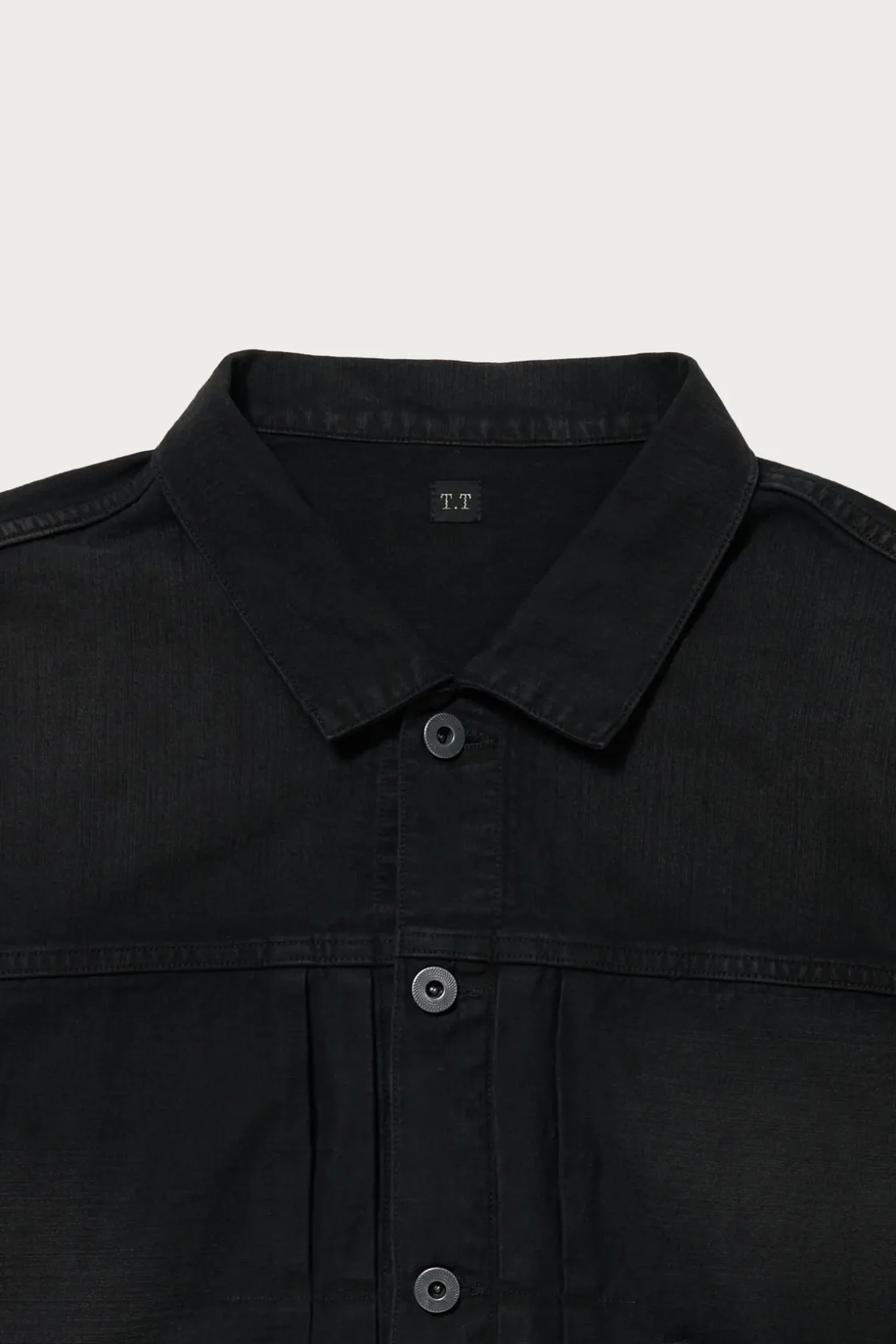 Coats, Jackets, And Vests<Taiga Takahashi Lot.309 Buckle-Backed Jacket - Damaged Sumi Dyed Black