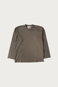 Tees And Sweats<Lady White Co. L/S Football T-Shirt - Grey Olive