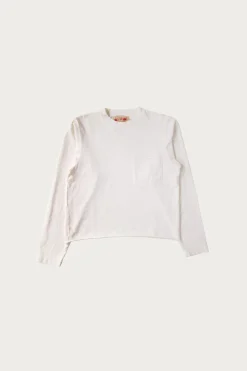 Tees And Sweats<Monostereo LS Raw Hem Tee - Cloud