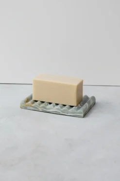 Homegoods<Binu Binu Marble Soap Dish - Blue Marble (Ochre Variation)