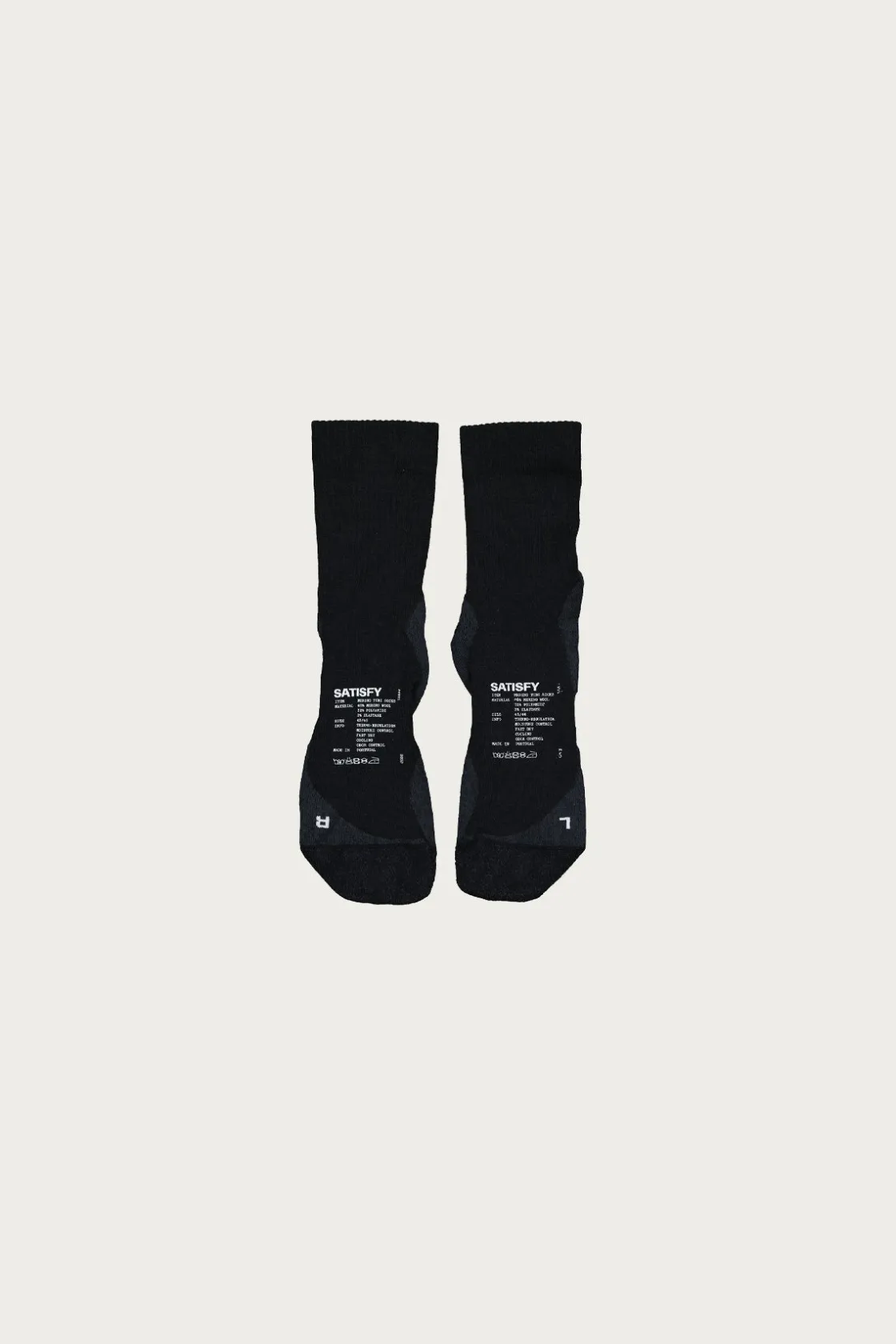 Accessories<Satisfy Running Merino Nylon Tube Socks - Black