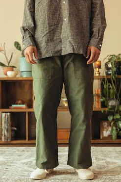 Pants<Beams Plus MIL Utility Trousers - Olive