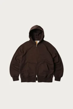 Tees And Sweats<FrizmWORKS OG Bocaci Heavyweight Hood Zipup Parka - Dark Brown