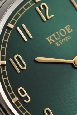 Accessories<Kuoe Watches Old Smith 90-0001 - Green Dial/Silver Case/Brown Leather Strap