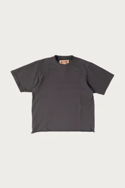 Tees And Sweats<Monostereo On The Farm Raw Hem Tee - Washed Black