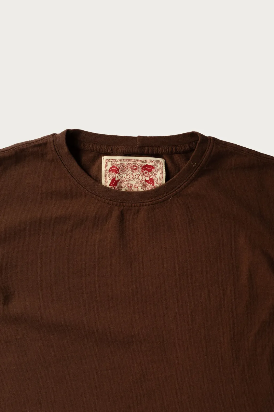 Tees And Sweats<Monostereo On The Farm Raw Hem Tee - Cocoa