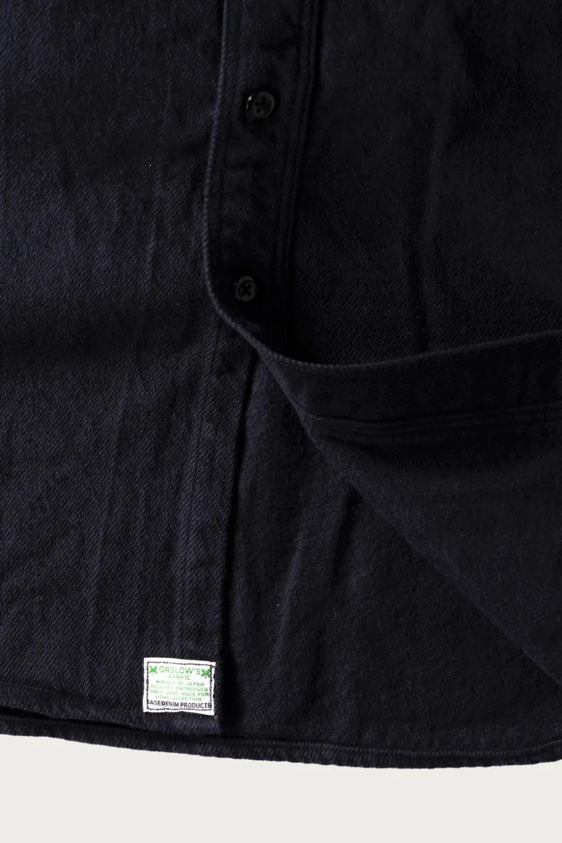 Pants<orSlow Organic Cotton Relax Fit Flannel Shirt - Navy