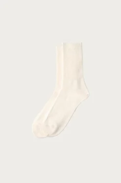 Accessories<Rototo Organic Daily 3-Pack Ribbed Crew - Ivory