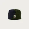 Accessories<Brain Dead Organic Panel Polar Fleece Beanie - Navy/Olive