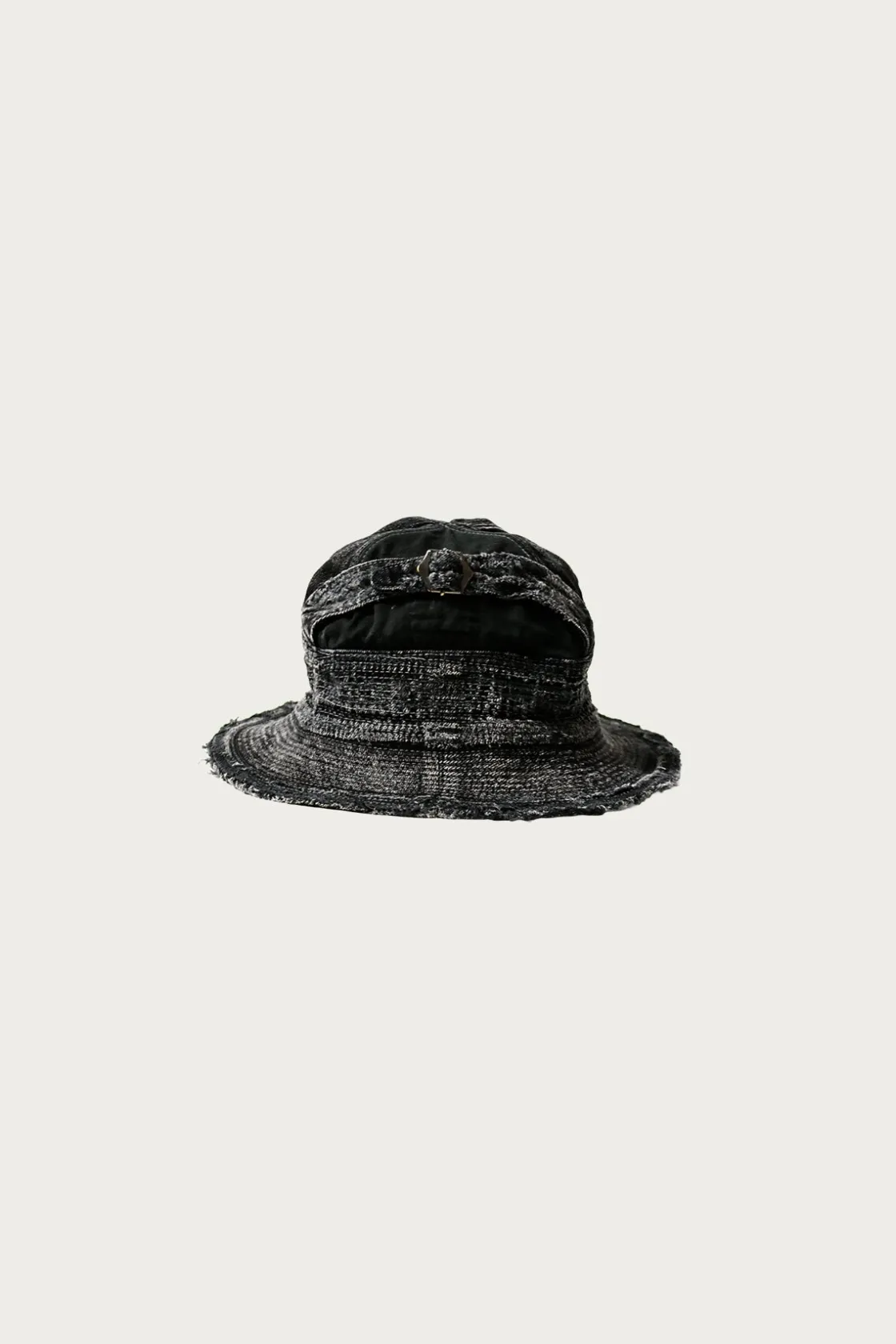 Accessories<Kapital 11.5oz BLKxBLK Denim The Old Man And The Sea Hat (Crash Remake)
