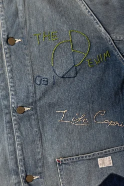 Coats, Jackets, And Vests<Kapital 12oz Denim CACTUS Coverall (Memorial Embroidery Model) - Indigo