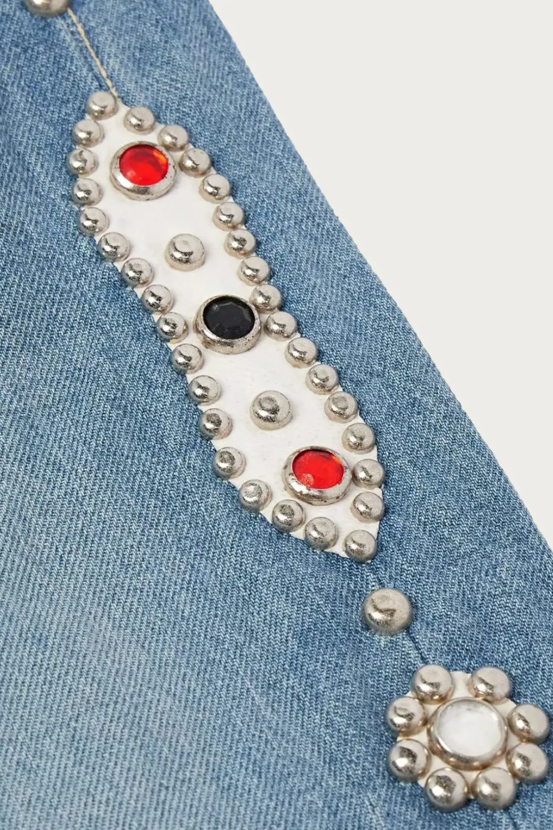 Denim<Kapital 14oz Denim 5p MONKEY CISCO (STUDS) - Indigo