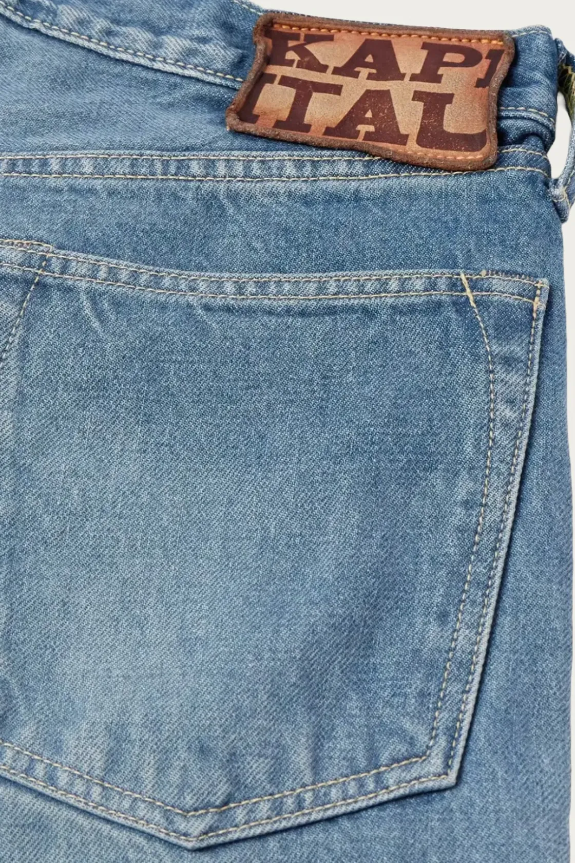Denim<Kapital 14oz Denim 5p MONKEY CISCO (STUDS) - Indigo