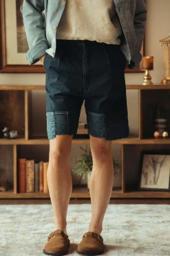 Shorts<Kapital 10oz IDGxIDG Denim Short (HUTTE Remake) - Indigo