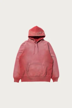 Tees And Sweats<The Real McCoys 9oz. Loopwheel Raglan Hooded Sweatshirt - Faded Cherry
