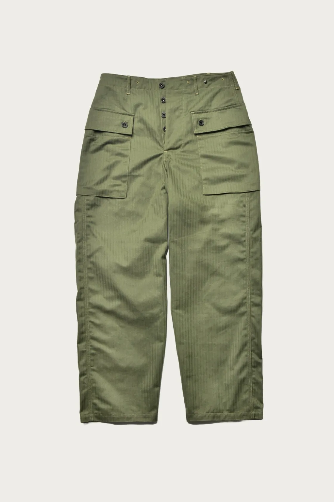 Pants<The Real McCoys P-44 Utility Trousers - Sage Green