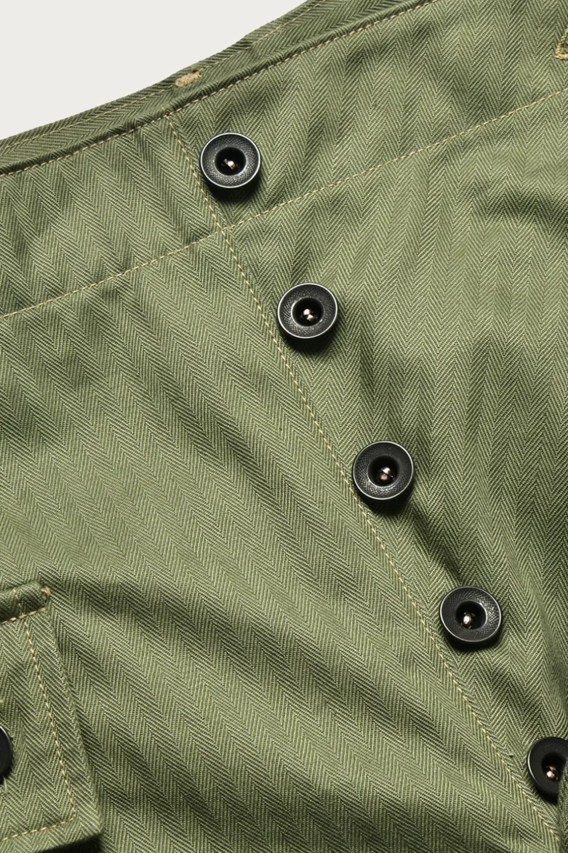 Pants<The Real McCoys P-44 Utility Trousers - Sage Green