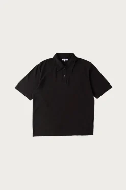 Shirts<Lady White Co. Pique Two Button Polo - Black Pine
