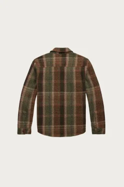 Coats, Jackets, And Vests<RRL Plaid Wool-Cashmere Workshirt Sweater - Olive Multi
