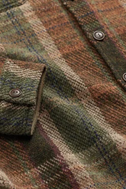 Coats, Jackets, And Vests<RRL Plaid Wool-Cashmere Workshirt Sweater - Olive Multi