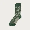 Accessories<Rototo Rain Drop Crew - Green/Ivory