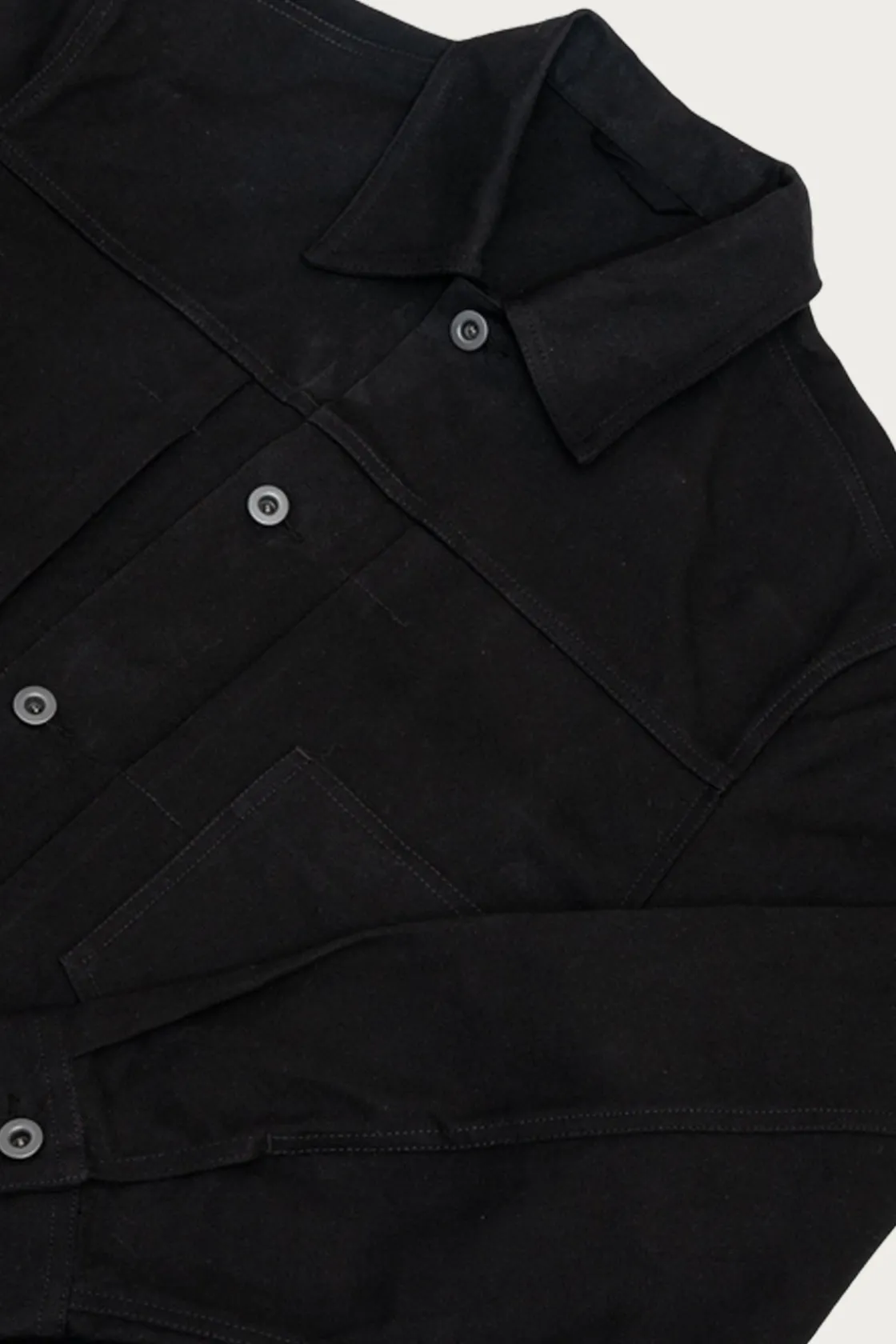 Coats, Jackets, And Vests<James Coward Range Jacket - Black Waxed Cotton Washi Ox