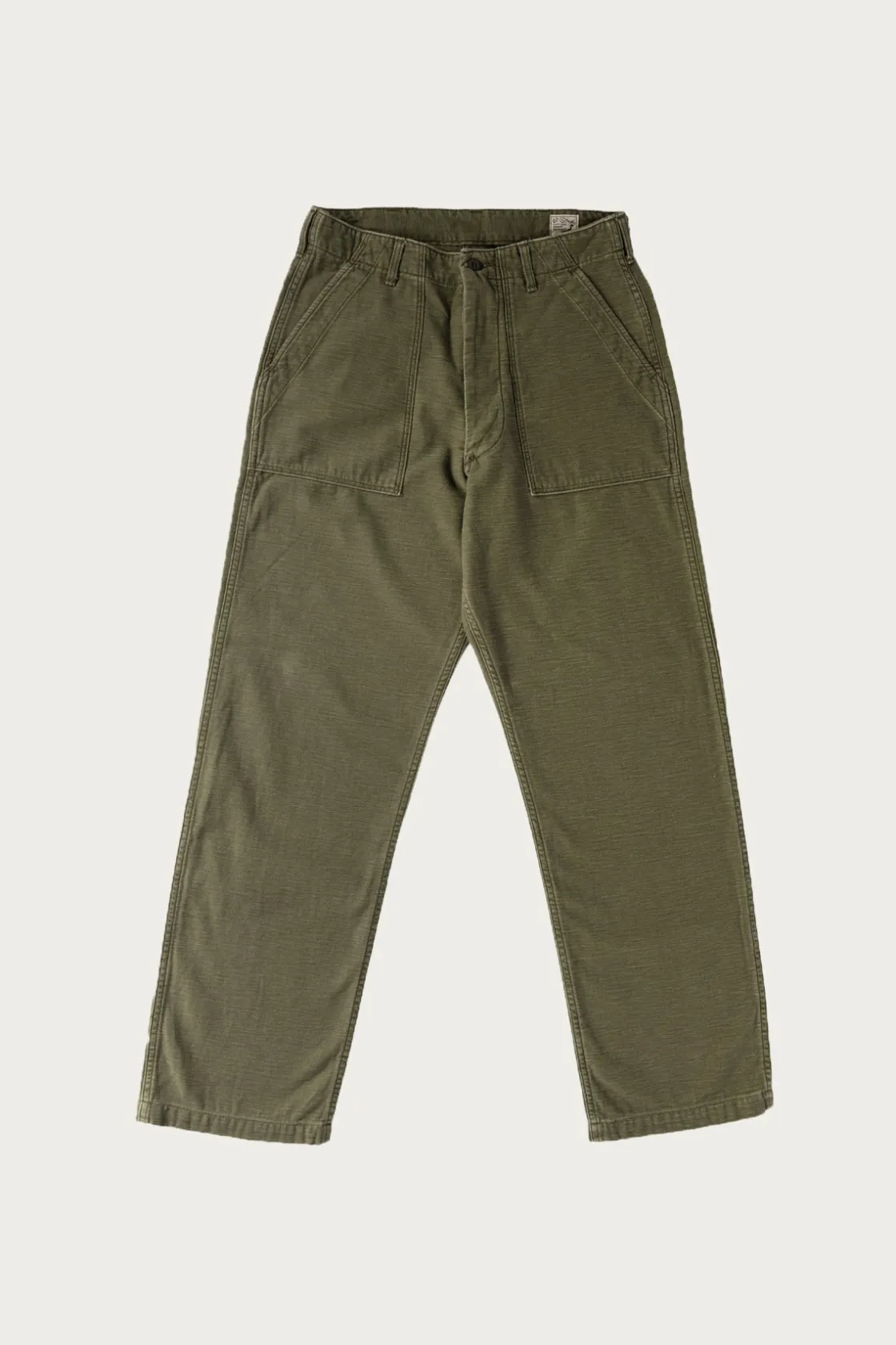 Pants<orSlow Real Used Wash Vintage Fit Fatigue Pants - Dark Olive Stone